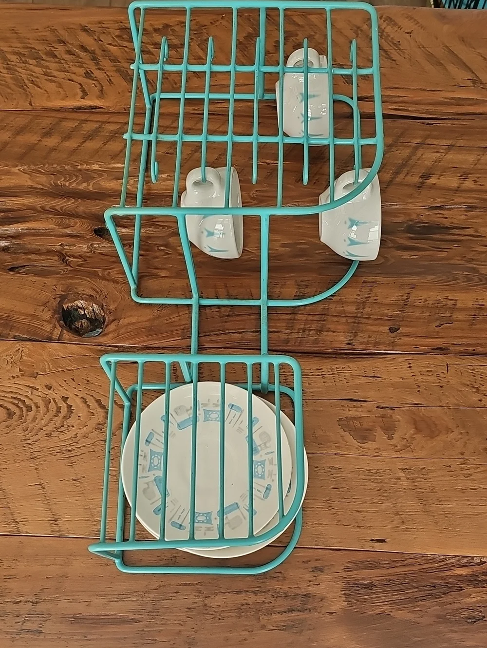 Vintage Rubbermaid Dish Rack Aqua